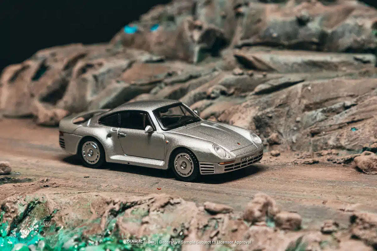 Tarmac Works - Porsche 959 Silver - GLOBAL64 - Échelle 1/64 T64G-068-SL