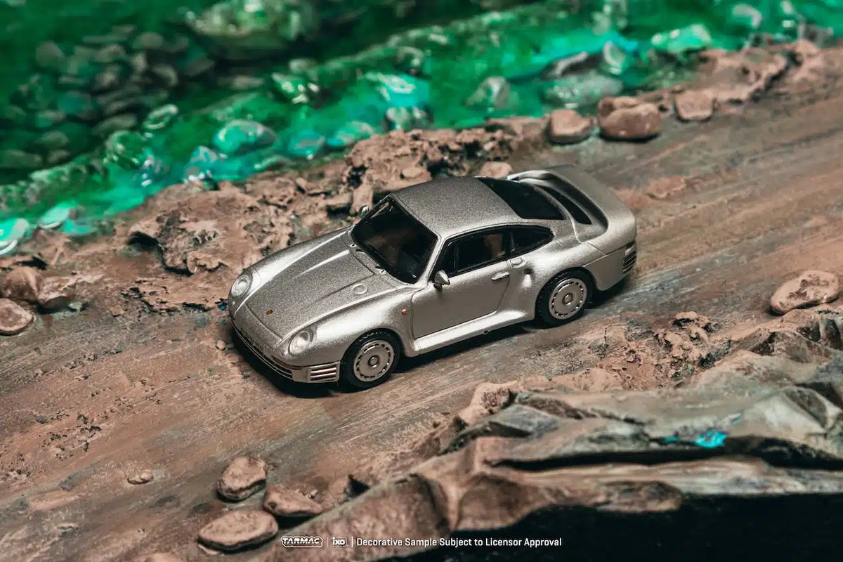 Tarmac Works - Porsche 959 Silver - GLOBAL64 - Échelle 1/64 T64G-068-SL