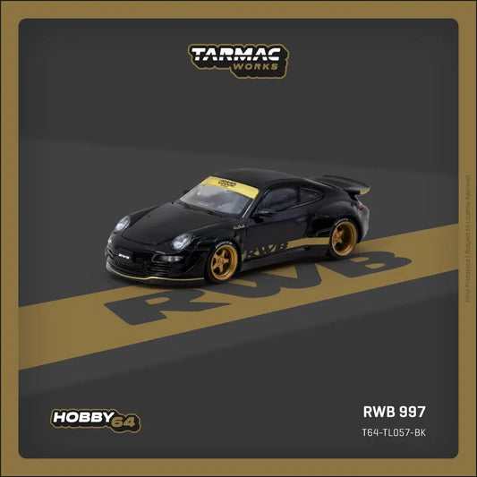 Tarmac Works - RWB 997 Porsche Black - HOBBY64 - Scala 1/64 T64-TL057-BK