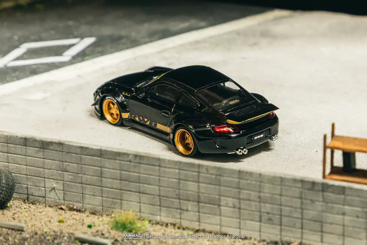 Tarmac Works - RWB 997 Porsche Black - HOBBY64 - 1/64 Scale T64-TL057-BK