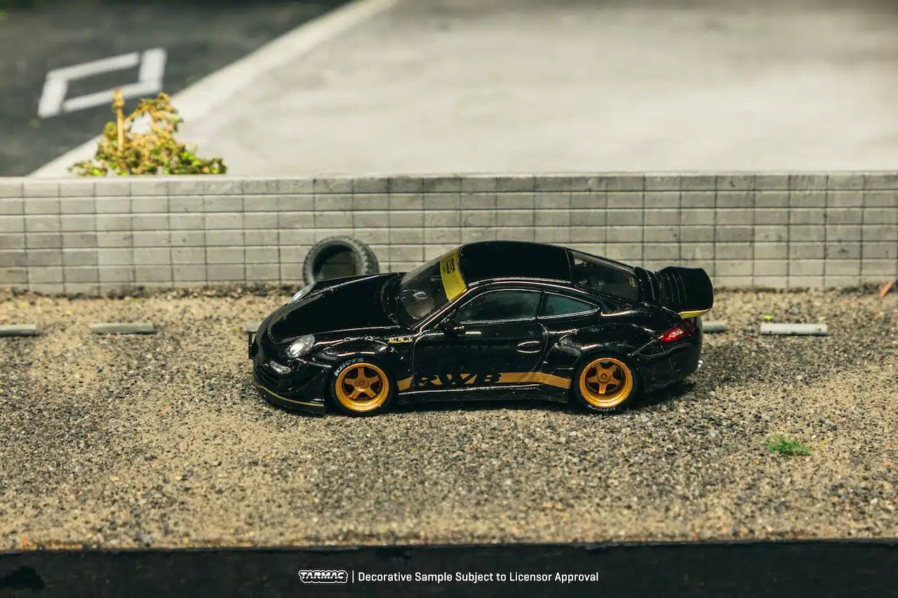 Tarmac Works - RWB 997 Porsche Black - HOBBY64 - 1/64 Scale T64-TL057-BK