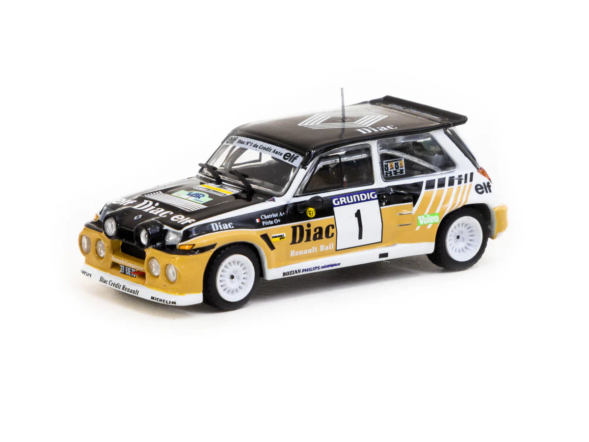 Tarmac Works - Renault 5 MAXI Turbo Rallye du Var 1986 #1 - HOBBY64 - 1/64 Scale T64-TL061-86RDV01