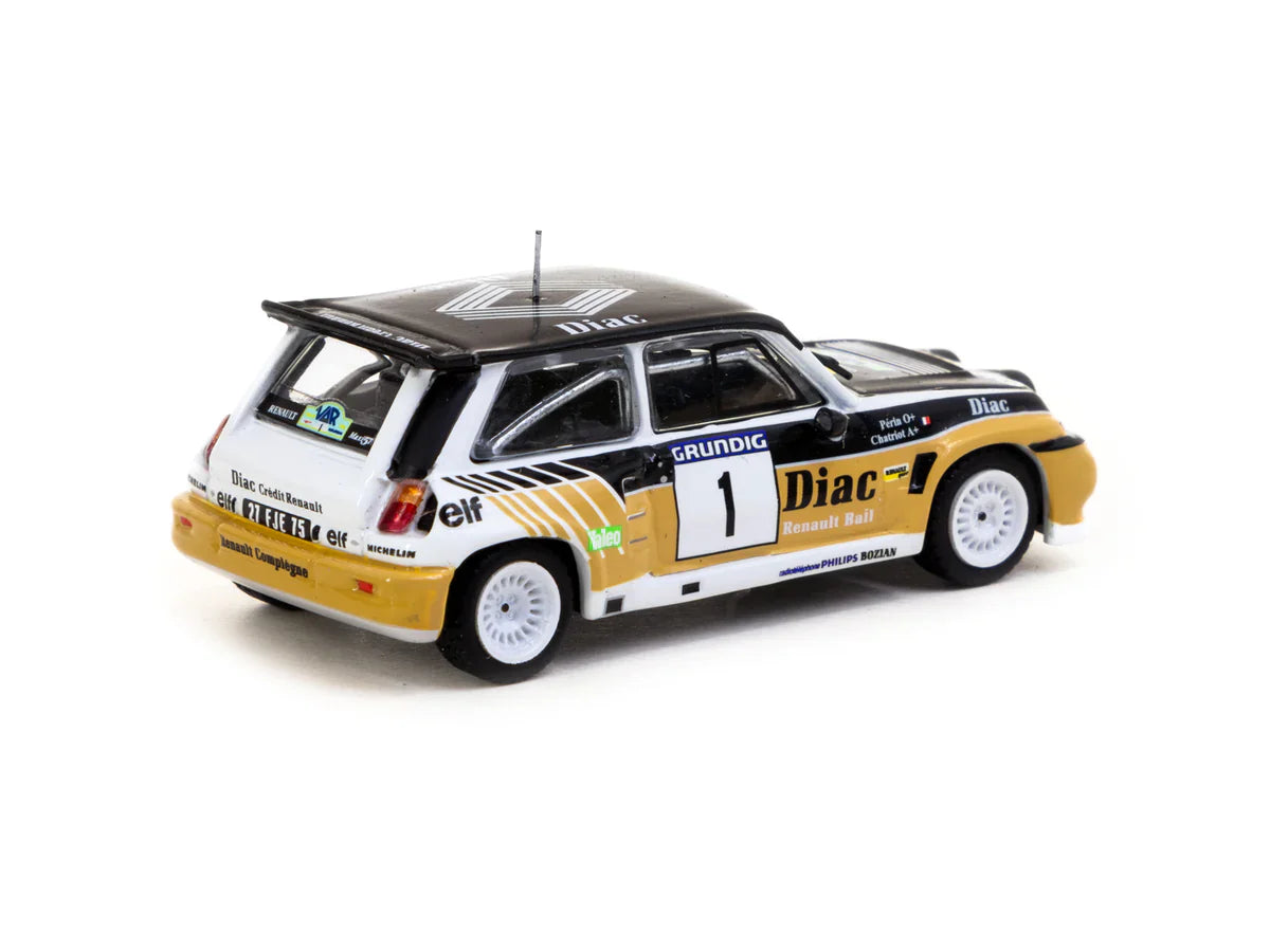 Tarmac Works - Renault 5 MAXI Turbo Rallye du Var 1986 #1 - HOBBY64 - 1/64 Scale T64-TL061-86RDV01
