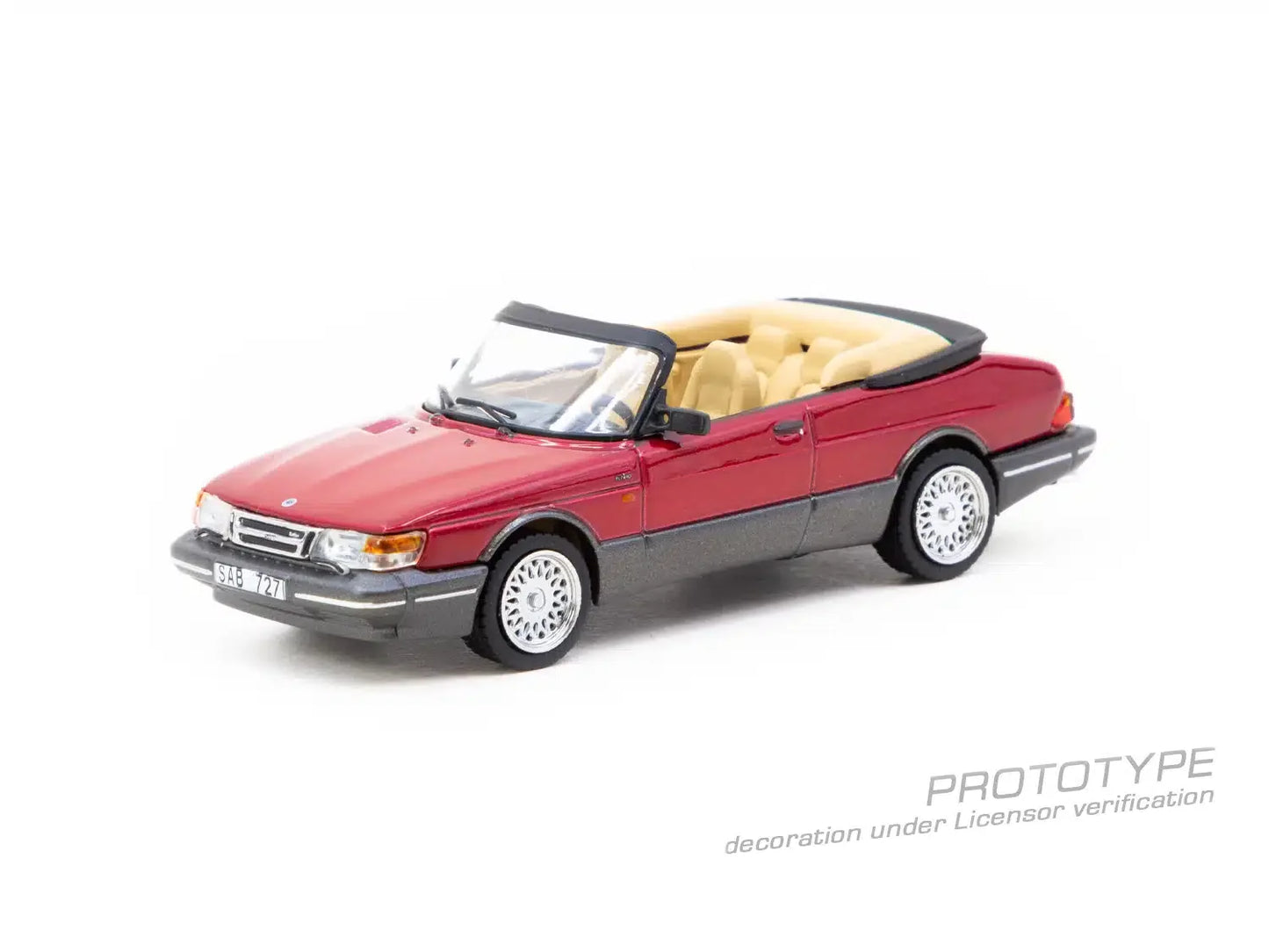 Tarmac Works - Saab 900 Turbo Convertible Red - GLOBAL64 - Scala 1/64 T64G-067-RE