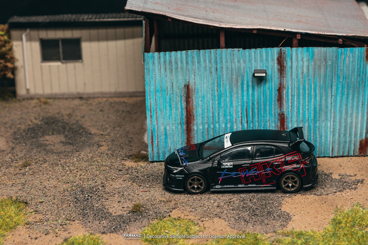 [PRE-ORDER] Tarmac Works - Toyota Corolla GR HKS Chrome Black 2025 - GLOBAL64 - 1/64 Scale T64G-066-HKS2