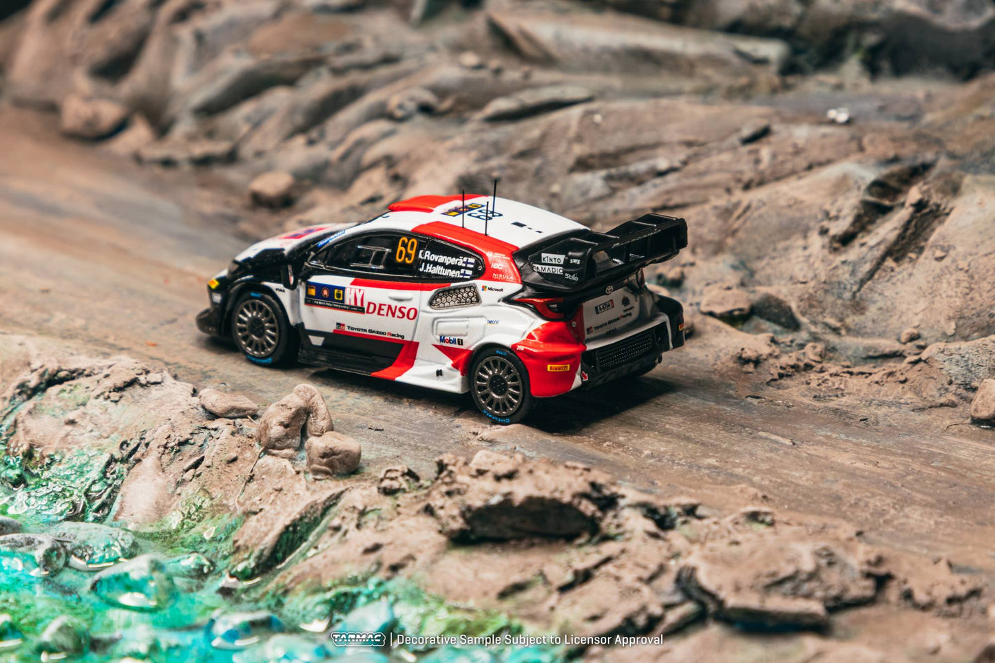 [PRE-ORDER] <span translate="no">Tarmac Works</span> - Toyota GR YARIS Rally1 HYBRID KALLE ROVANPERÄ Central European Rally 2023 WRC - HOBBY64 - 1/64 Scale T64-085-23CER69