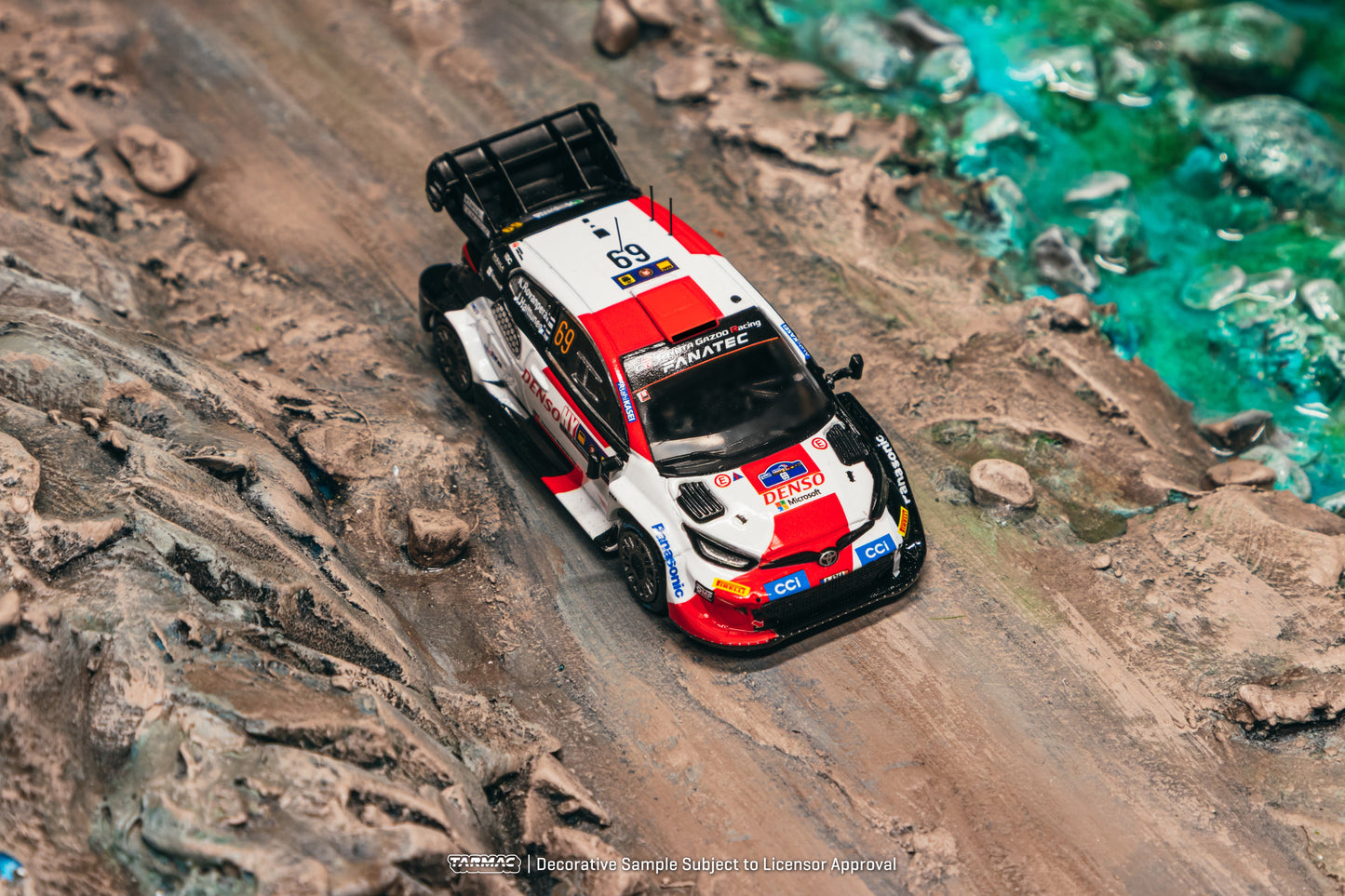 [PRE-ORDER] <span translate="no">Tarmac Works</span> - Toyota GR YARIS Rally1 HYBRID KALLE ROVANPERÄ Central European Rally 2023 WRC - HOBBY64 - 1/64 Scale T64-085-23CER69