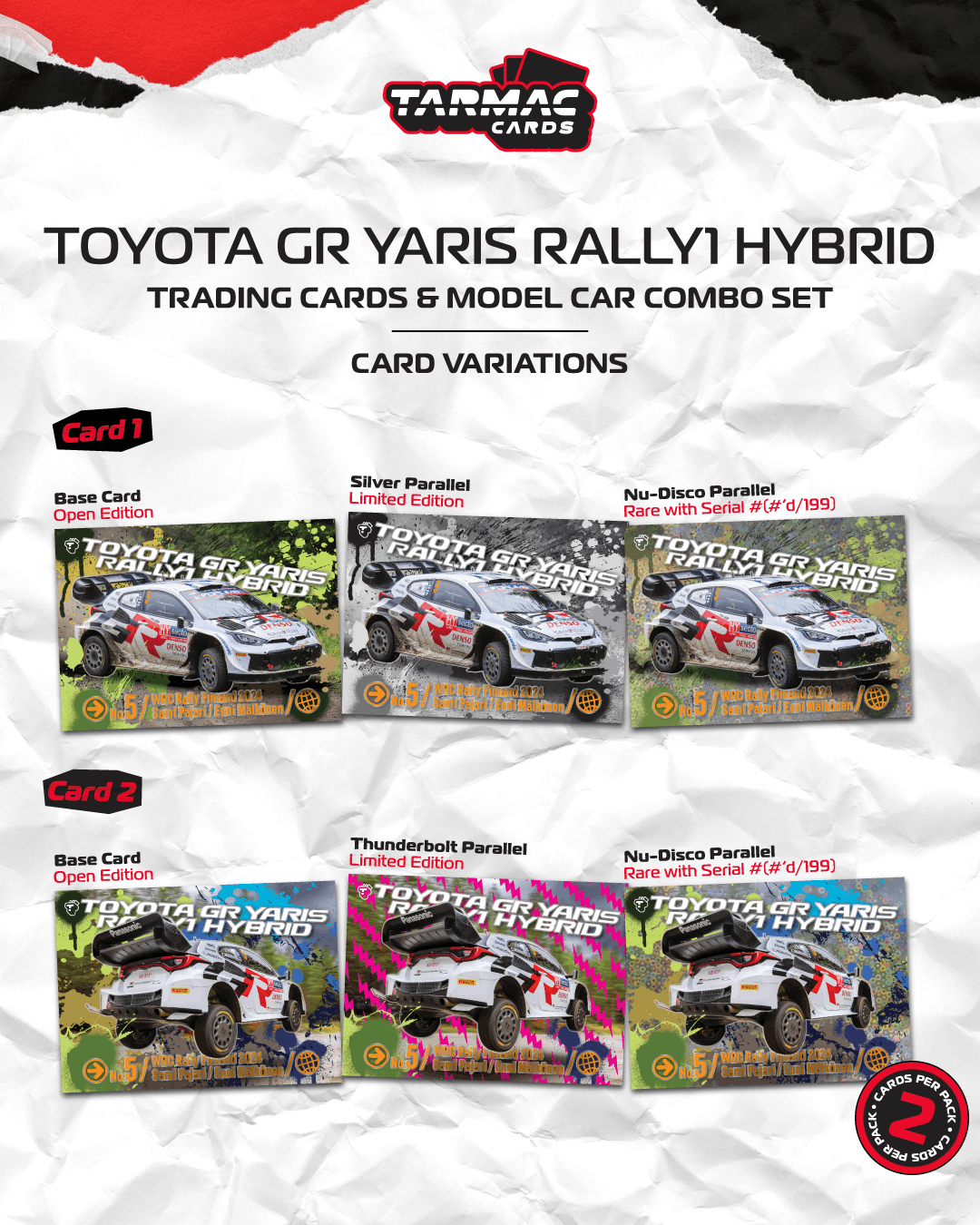 [PRE-ORDER] Tarmac Works - Toyota GR YARIS Rally1 HYBRID Rally Finland 2024 - HOBBY64 - 1/64 Scale T64-085-24FR05
