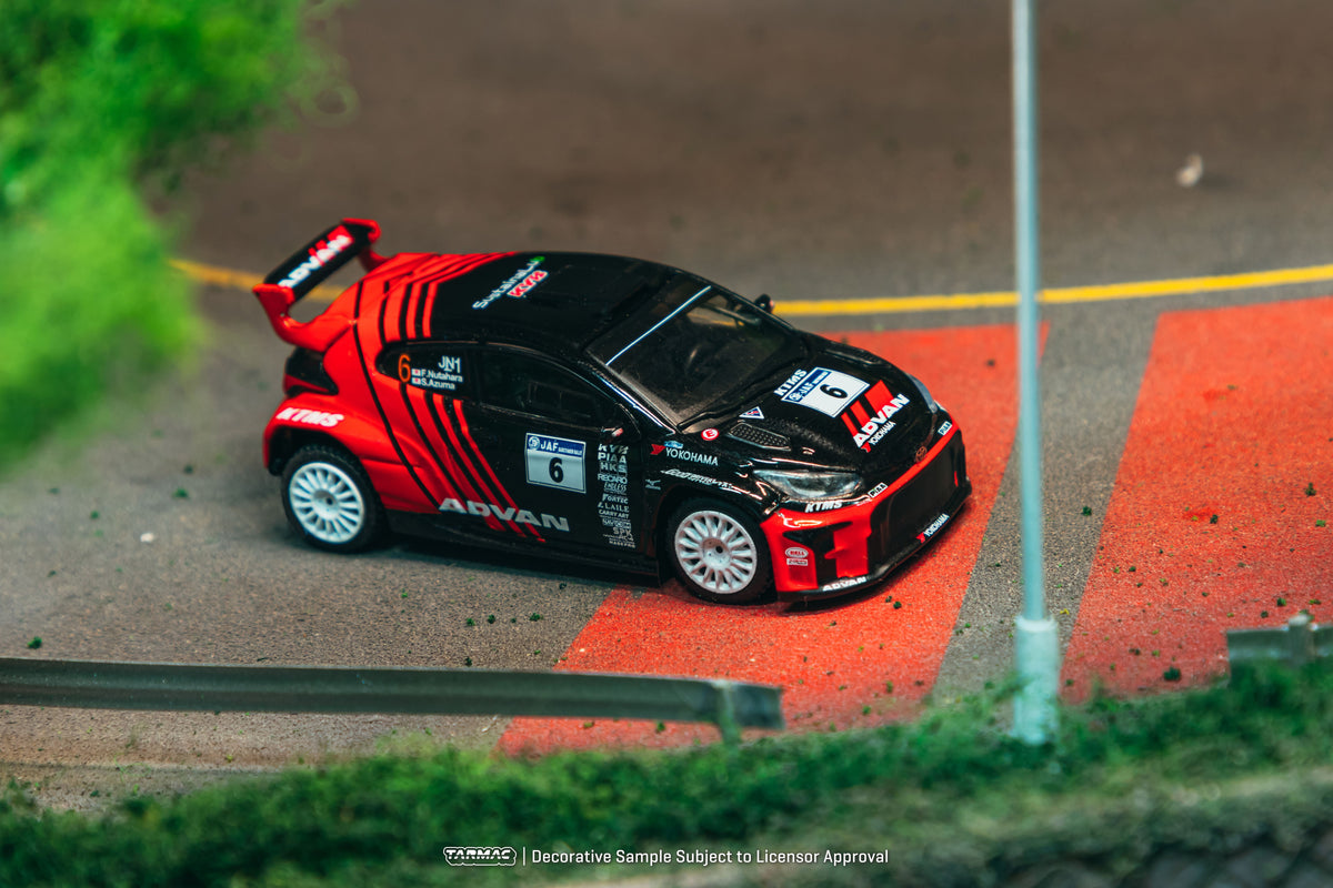 [PRE-ORDER] Tarmac Works - Toyota GR Yaris Rally2 #6 FUMIO NUTAHARA Japanese Rally Championship 2024 - HOBBY64 - 1/64 Scale T64-092-24JRC06