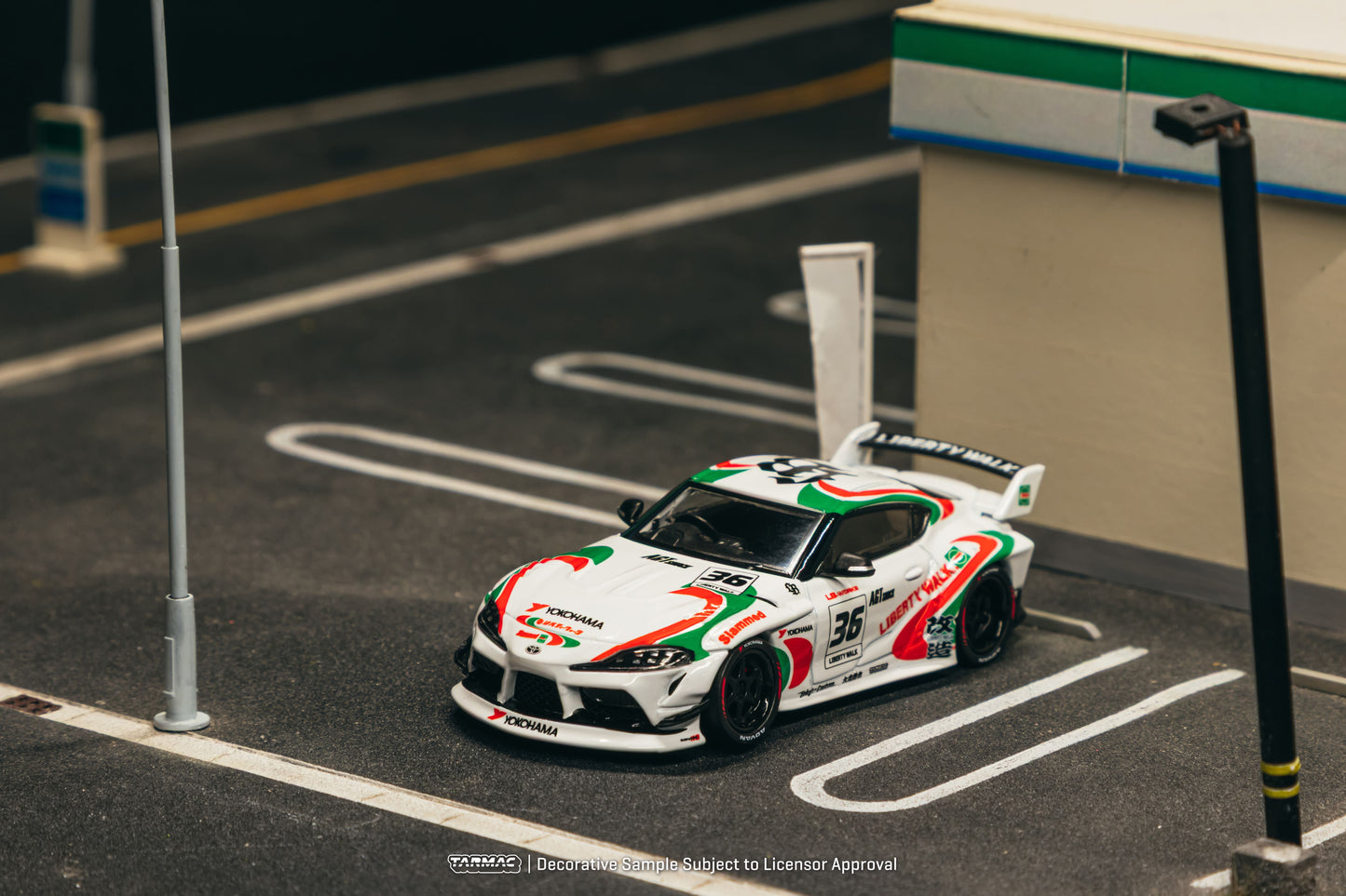 [PRÉCOMMANDE] Tarmac Works - Toyota Supra LB-WORKS Castrol Tribute 2024 - COLLAB64 - Échelle 1/64 T64-109-WH