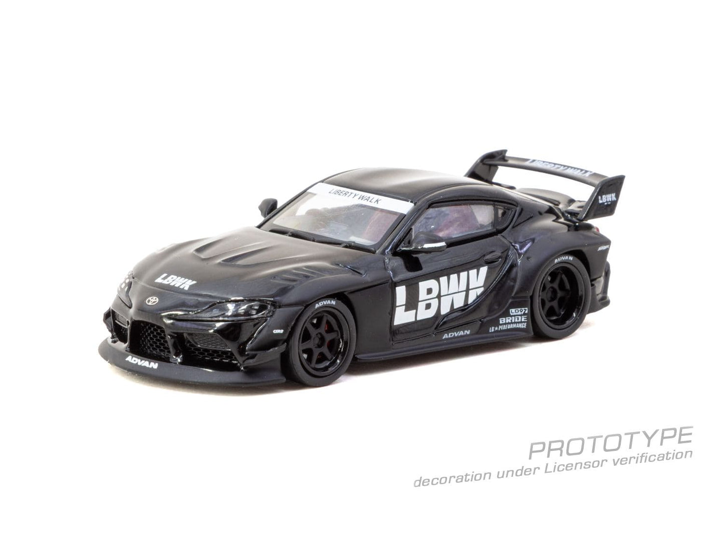 [PRE-ORDER] Tarmac Works - Toyota Supra (A90) LB-WORKS Black 2025 - HOBBY64 - Scala 1/64 T64-109-BK