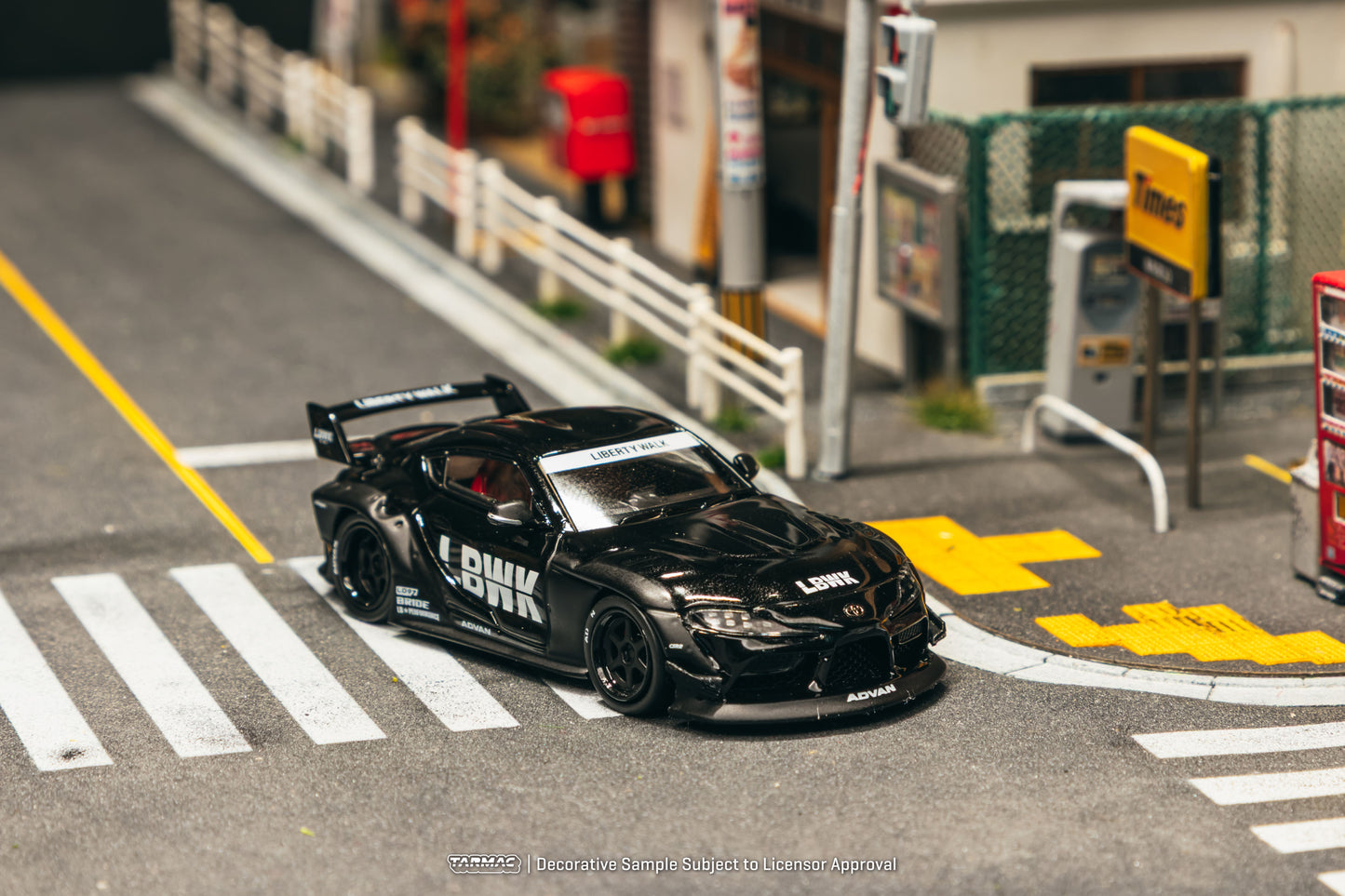 [PRE-ORDER] Tarmac Works - Toyota Supra (A90) LB-WORKS Black 2025 - HOBBY64 - Scala 1/64 T64-109-BK