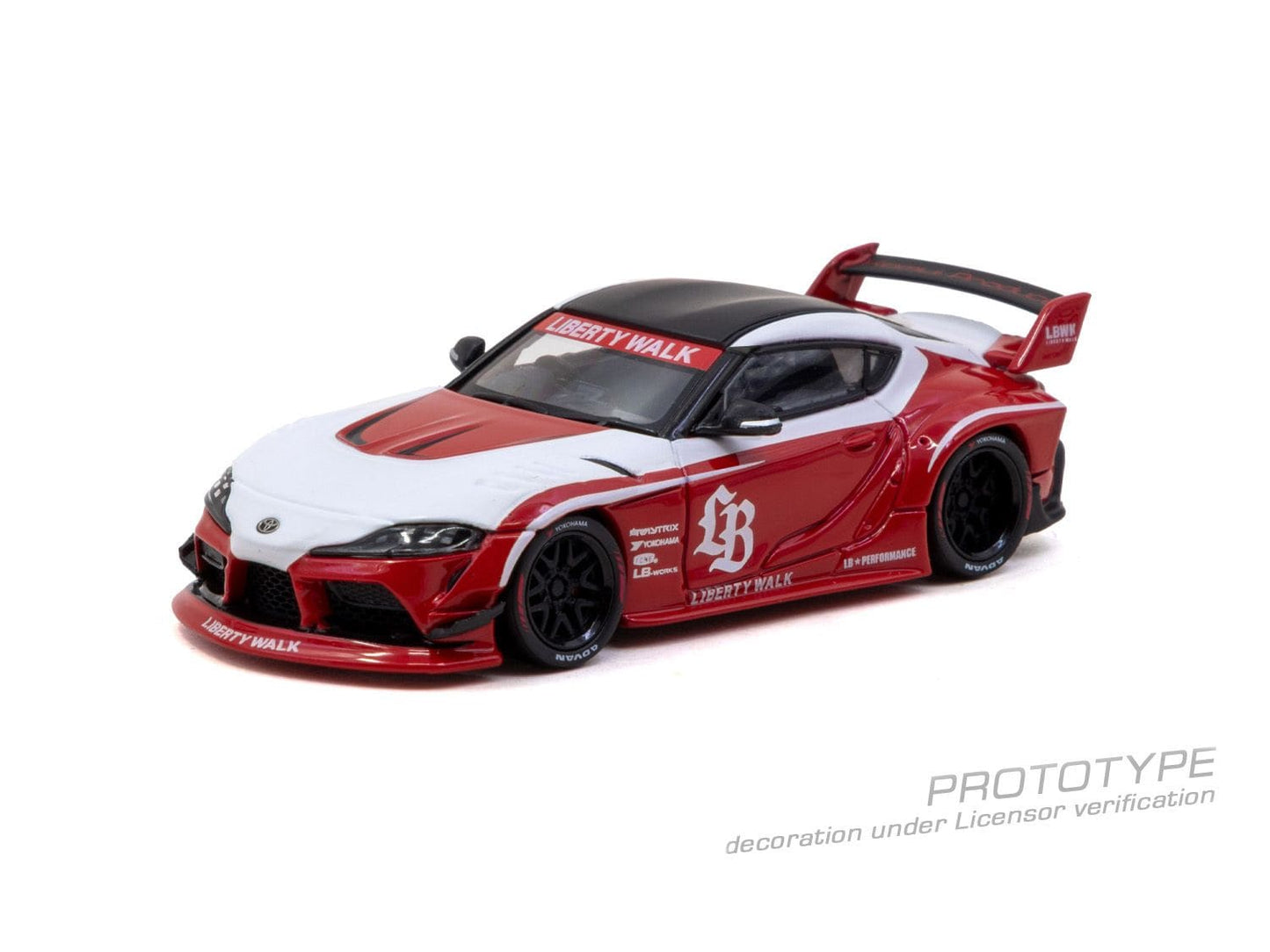[PRÉCOMMANDE] Tarmac Works - Toyota Supra ( A90 ) LB-WORKS Rouge 2025 - HOBBY64 - Échelle 1/64 T64-109-RD