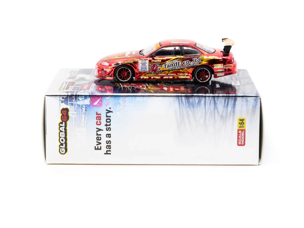Tarmac Works - Toyota VERTEX Ridge TE3006 Soarer Chrome Red - Tokyo Auto Salon 2026 Special Edition - GLOBAL64 - 1/64 Scale T64G-080-TE3006