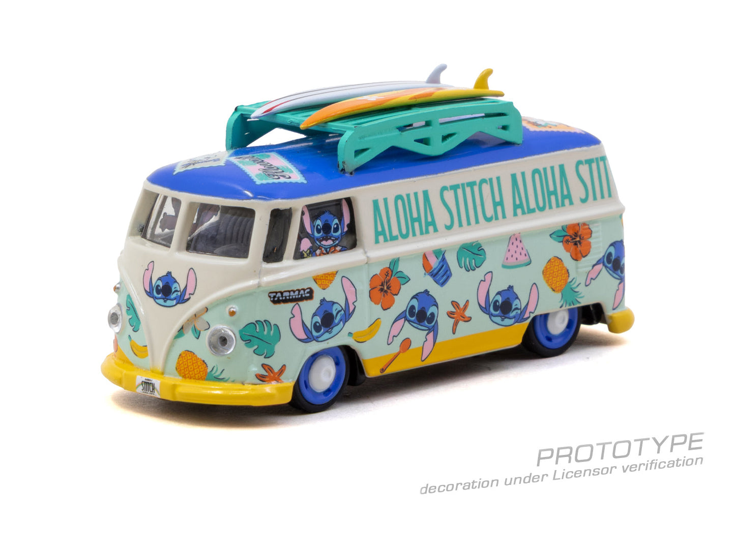 [PRE-ORDER] Tarmac Works - Volkswagen Transporter T1 Panel Van LILO & STITCH 2025 - COLLAB64 - 1/64 Scale T64S-005-LS
