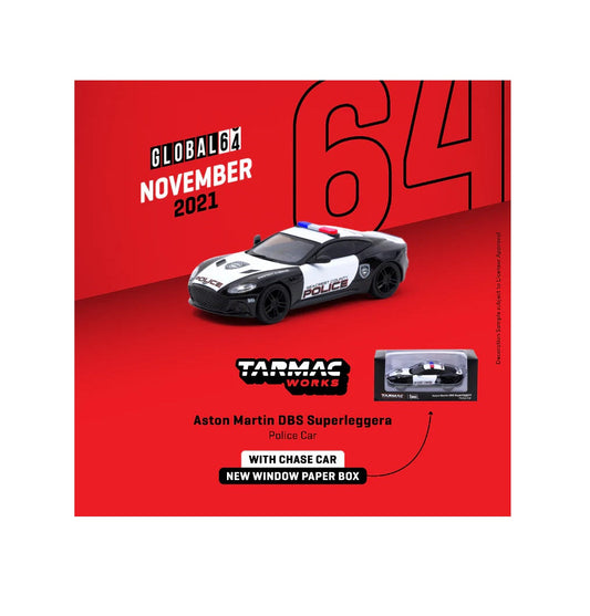 Tarmac Works - Aston Martin DBS Superleggera Police Car - Global64 - Scale 1/64 T64G-004-PC