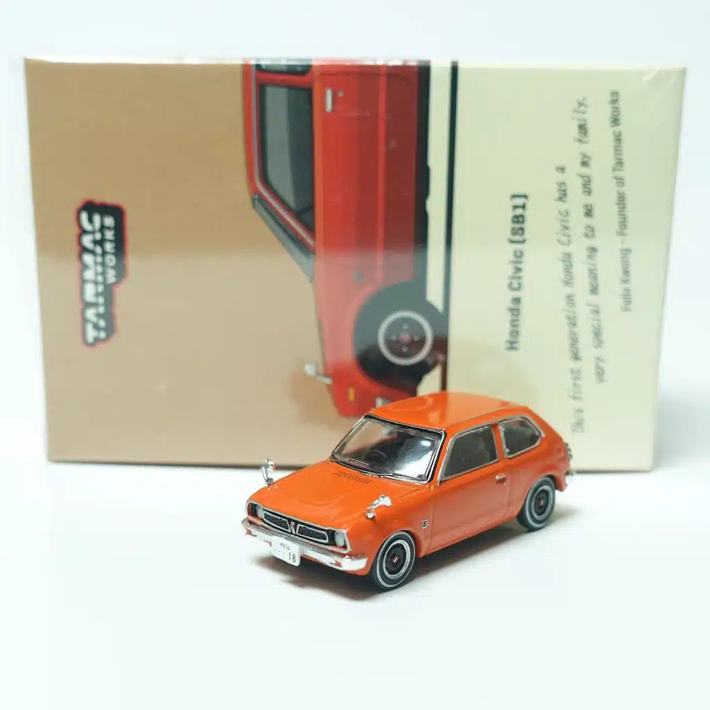 Tarmac Works - Honda Civic (SB1) Orange - J-Collection - Scale 1/64 JC64-TL006-OR
