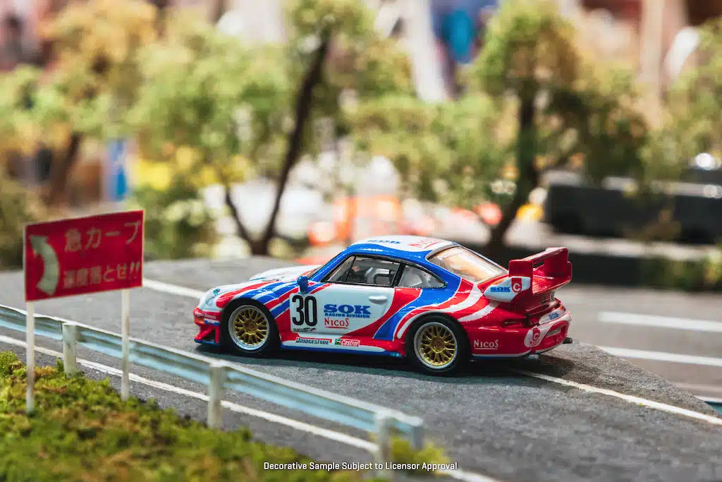 Tarmac Works - Porsche 911 GT2 Sohgo-Keibi #30 - COLLAB64 Schuco - Scale 1/64 T64S-004-SK
