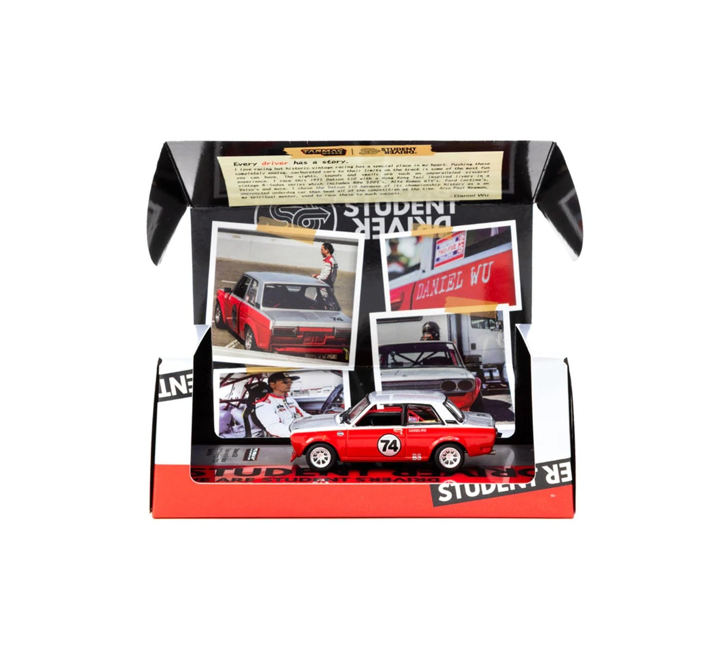 Tarmac Works - Datsun 510 Trans-Am B-Sedan 2.5 Challenge 2023 Daniel Wu - HOBBY64 - Scale 1/64 T64-052-SD