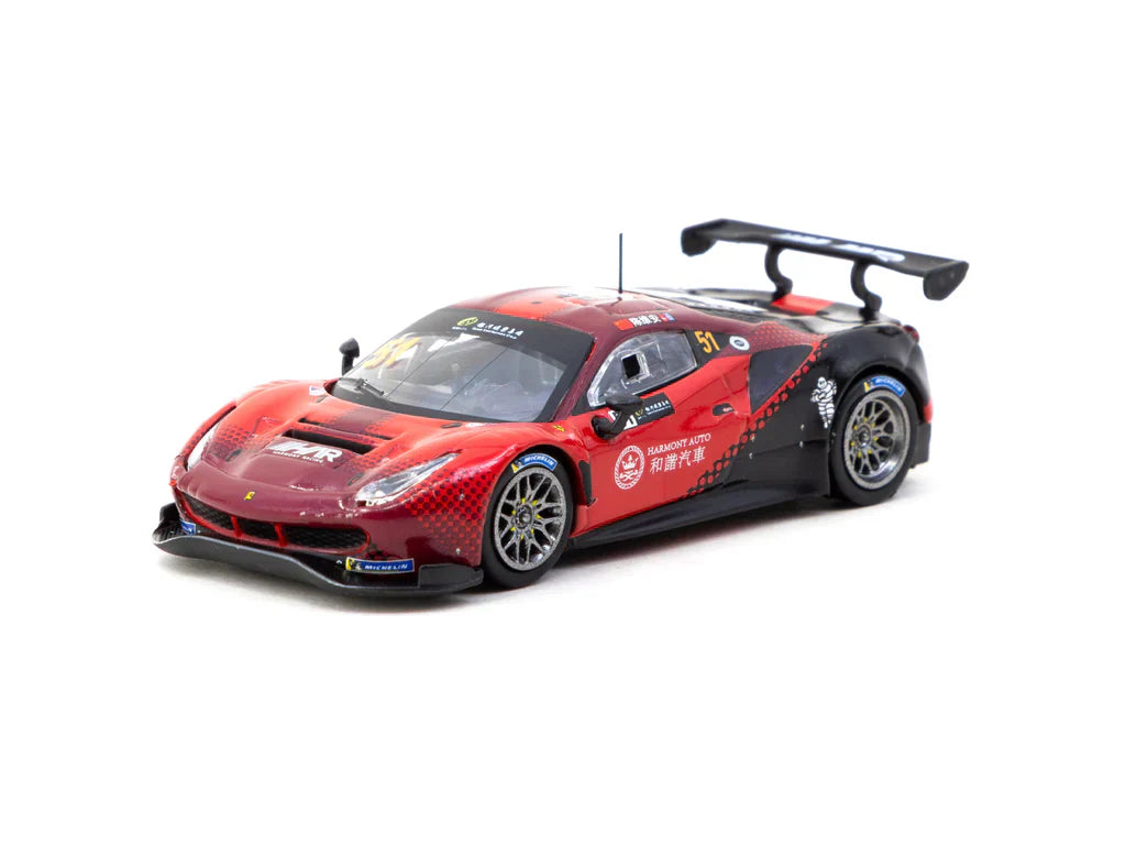 Tarmac Works - Ferrari 488 GT3 Macau GT Cup 2022 Harmony Racing Chen Weian - HOBBY64 - Scale 1/64 T64-072-22MGP51