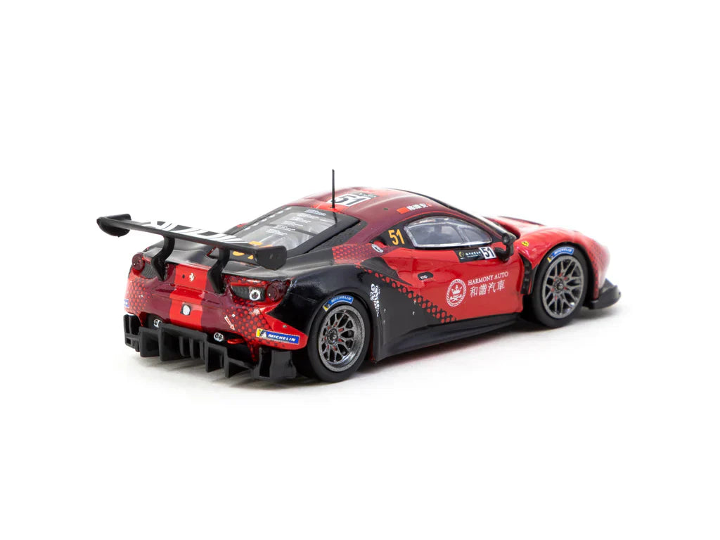 Tarmac Works - Ferrari 488 GT3 Macau GT Cup 2022 Harmony Racing Chen Weian - HOBBY64 - Scale 1/64 T64-072-22MGP51