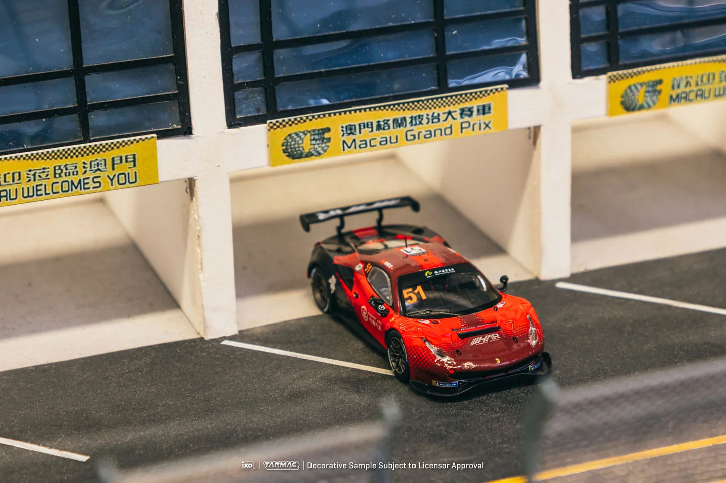 Tarmac Works - Ferrari 488 GT3 Macau GT Cup 2022 Harmony Racing Chen Weian - HOBBY64 - Scale 1/64 T64-072-22MGP51