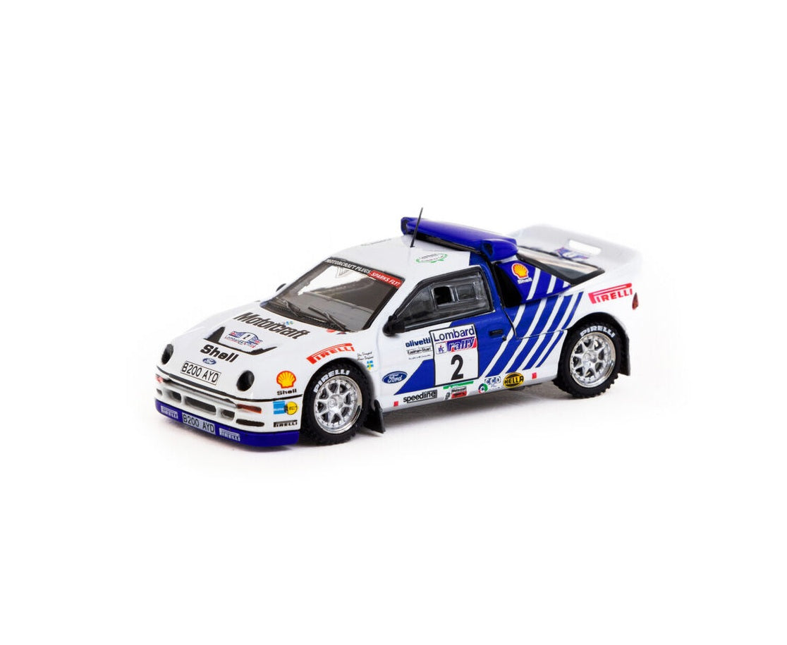 Tarmac Works - Ford RS200 Lombard RAC Rally 1986 #2 - HOBBY64+ - Scale 1/64 T64P-001-86RAC02