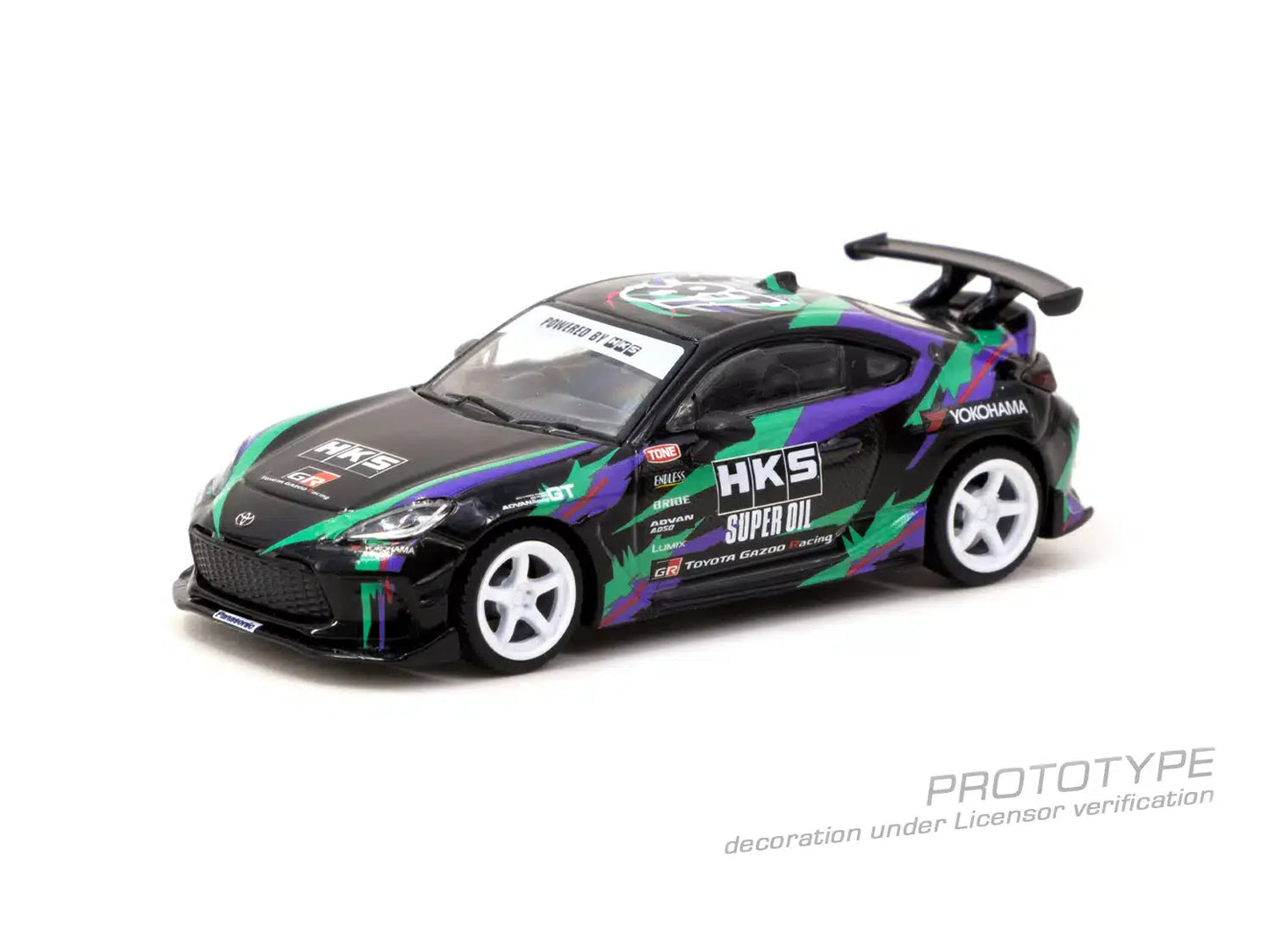 Tarmac Works - HKS Toyota GR86 Black - GLOBAL64 - Scale 1/64 T64G-038-BK