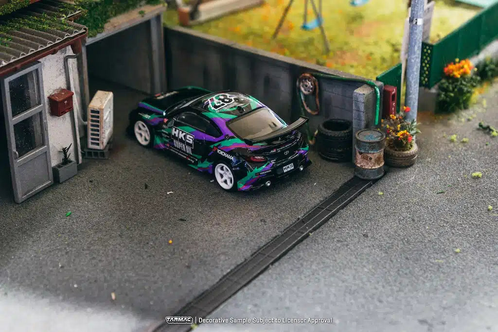 Tarmac Works - HKS Toyota GR86 Black - GLOBAL64 - Scale 1/64 T64G-038-BK