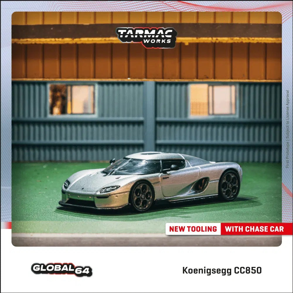 Tarmac Works - Koenigsegg CC850 Silver - GLOBAL64 - Scala 1/64 T64G-TL051-SL