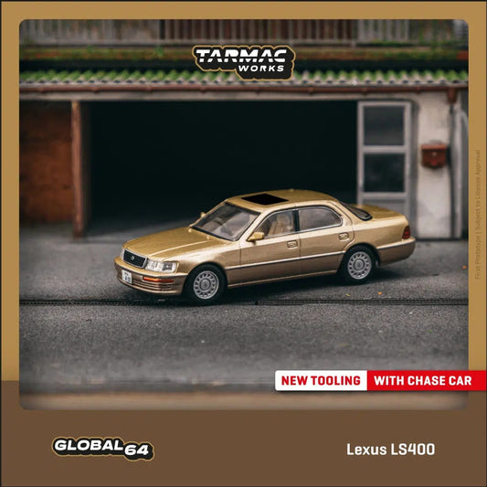 Tarmac Works - Lexus LS400 Champagne Beige Metallic - GLOBAL64 - Scale 1/64 T64G-082-GO