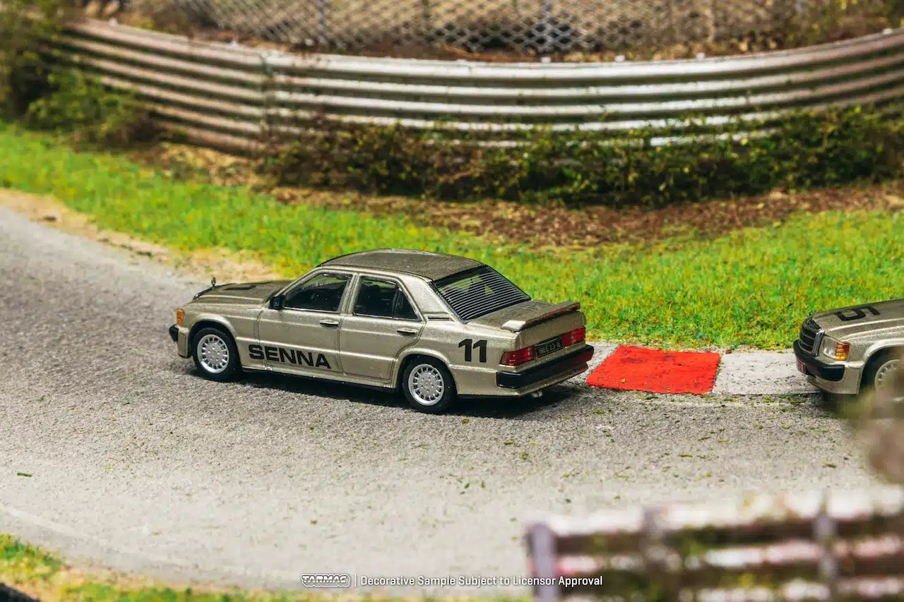 Tarmac Works - Mercedes-Benz 190 E 2.3-16 Race of Champion 1984 Ayrton Senna - GLOBAL64 - Scale 1/64 T64G-047-84ROC11