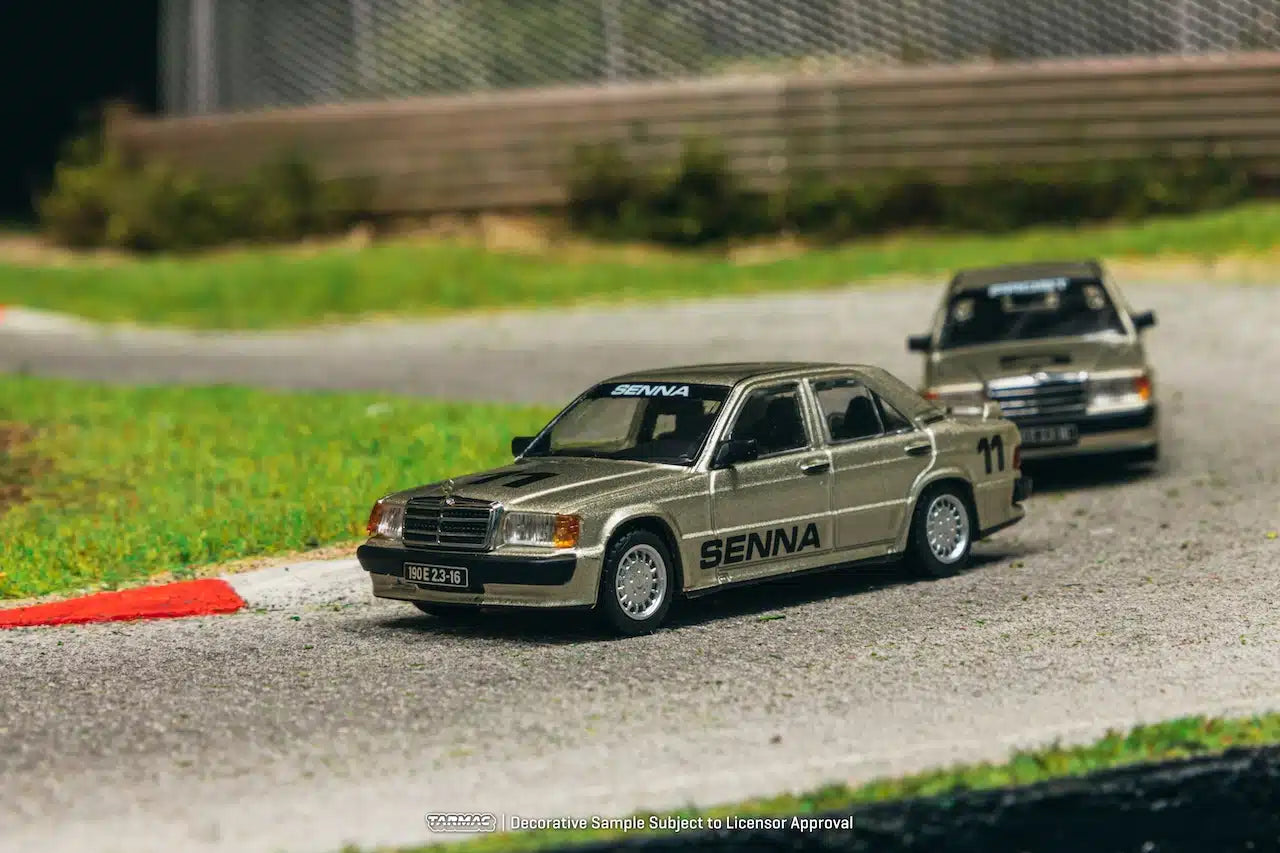 Tarmac Works - Mercedes-Benz 190 E 2.3-16 Race of Champion 1984 Ayrton Senna - GLOBAL64 - Scale 1/64 T64G-047-84ROC11