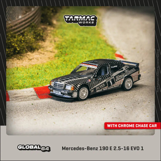 Tarmac Works - Mercedes-Benz 190 E 2.5-16 EVO 1 DTM 1989 Klaus Ludwig - GLOBAL64 - Scale 1/64 T64G-057-89DTM01