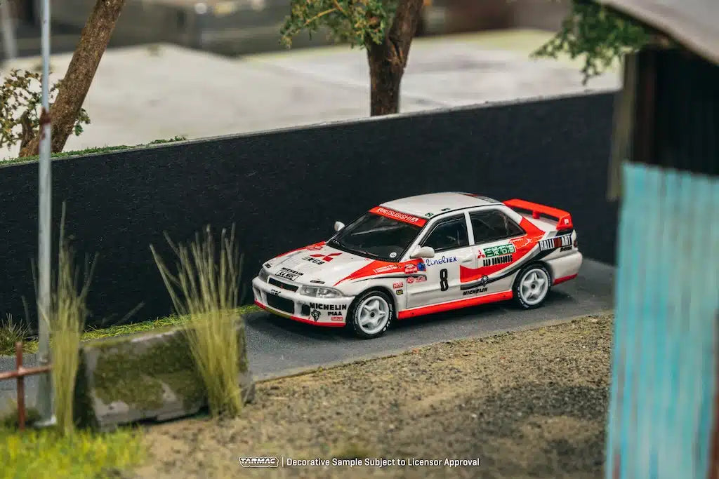 Tarmac Works - Mitsubishi Lancer Evolution Rallye Monte-Carlo 1993 - GLOBAL64 - Scale 1/64 T64G-048-93MCR08