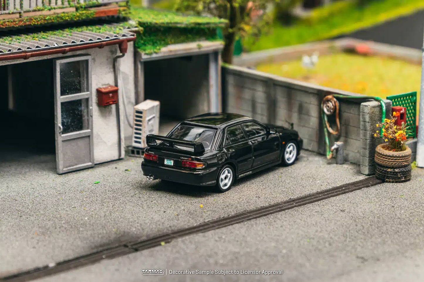 Tarmac Works - Mitsubishi Lancer GSR Evolution III Black - GLOBAL64 - Scale 1/64 T64G-050-BK