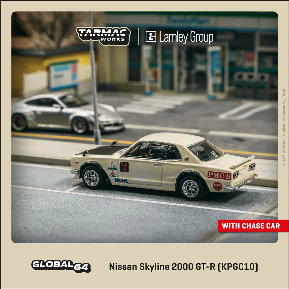 Tarmac Works - Nissan Skyline 2000 GT-R (KPGC10) White "Global64" Series - Scale 1/64 T64G-043-WH2