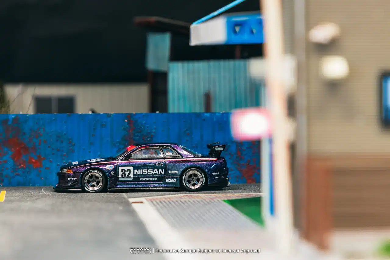 Tarmac Works - Nissan Skyline (R32) Widebody Midnight purple - GLOBAL64 - Scala 1/64 T64G-061-MP