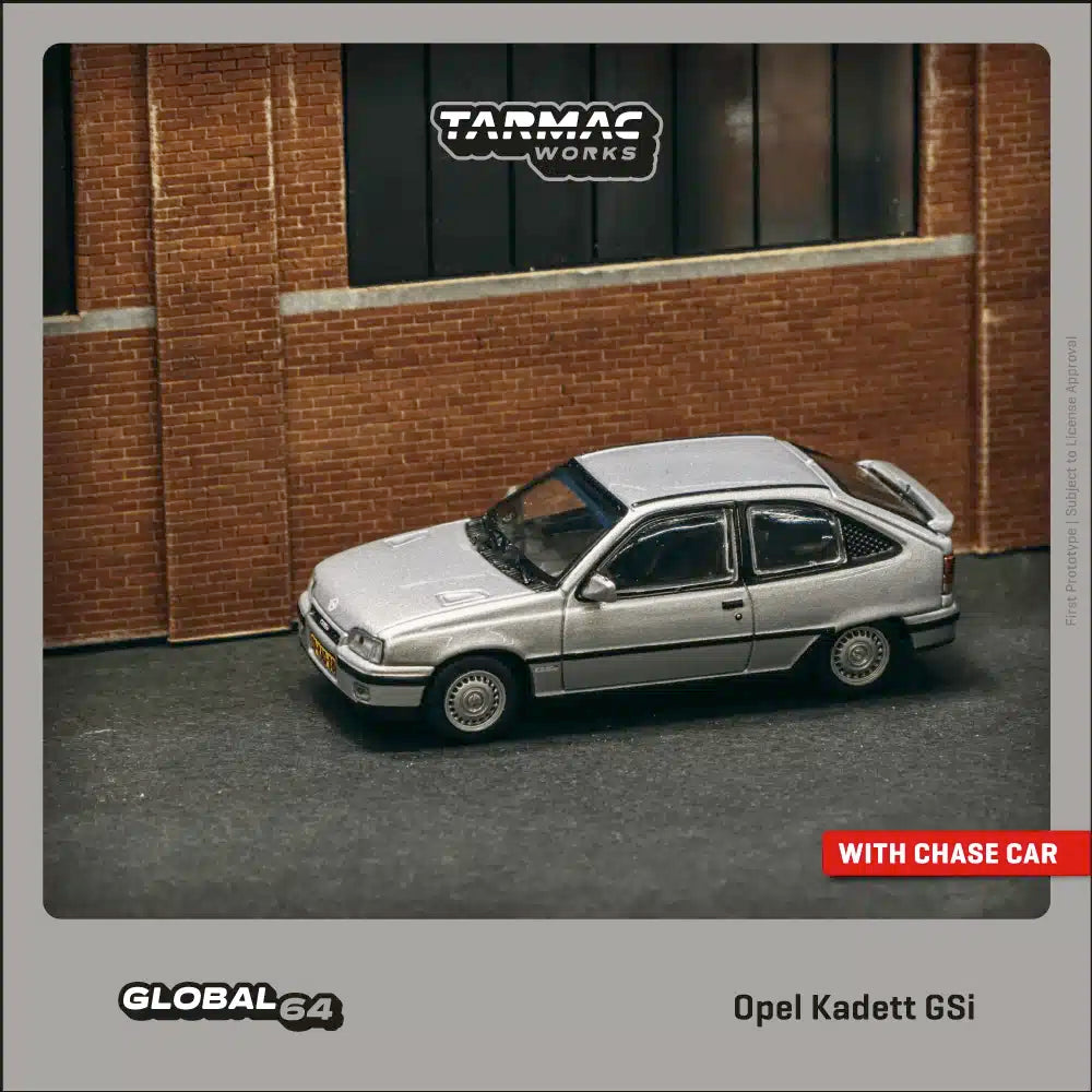 Tarmac Works - Opel Kadett GSi Silver - GLOBAL64 - Scale 1/64 T64G-065-SL