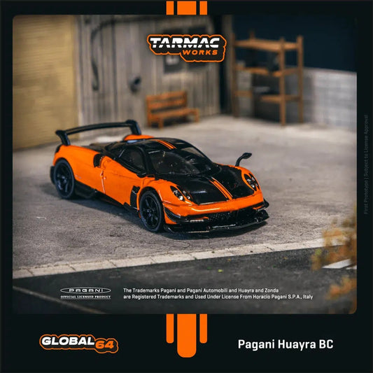Tarmac Works - Pagani Huayra BC Arancio Saint Tropez - GLOBAL64 - Scala 1/64 T64G-TL014-OR