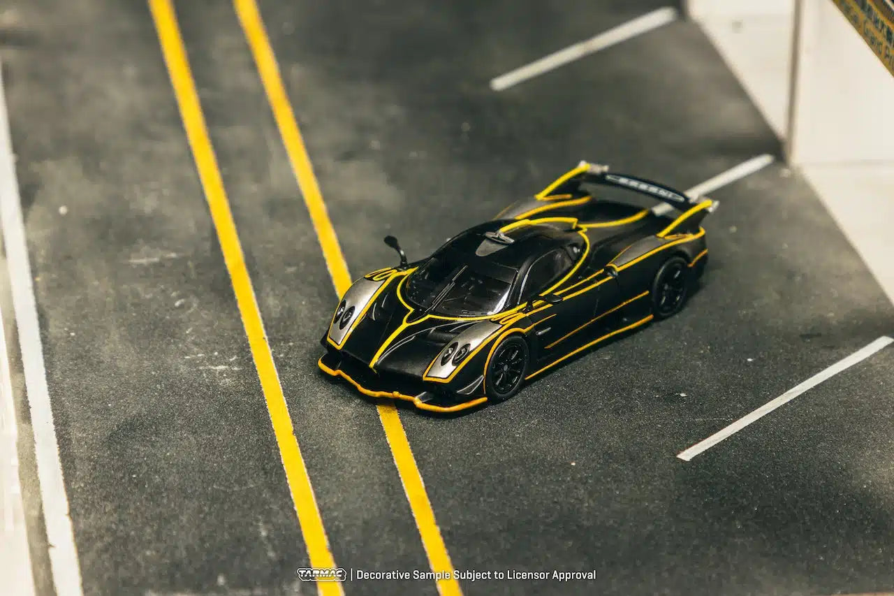 Tarmac Works - Pagani Huayra R Matt Black / Silver - GLOBAL64 - Scale 1/64 T64G-TL035-MBS
