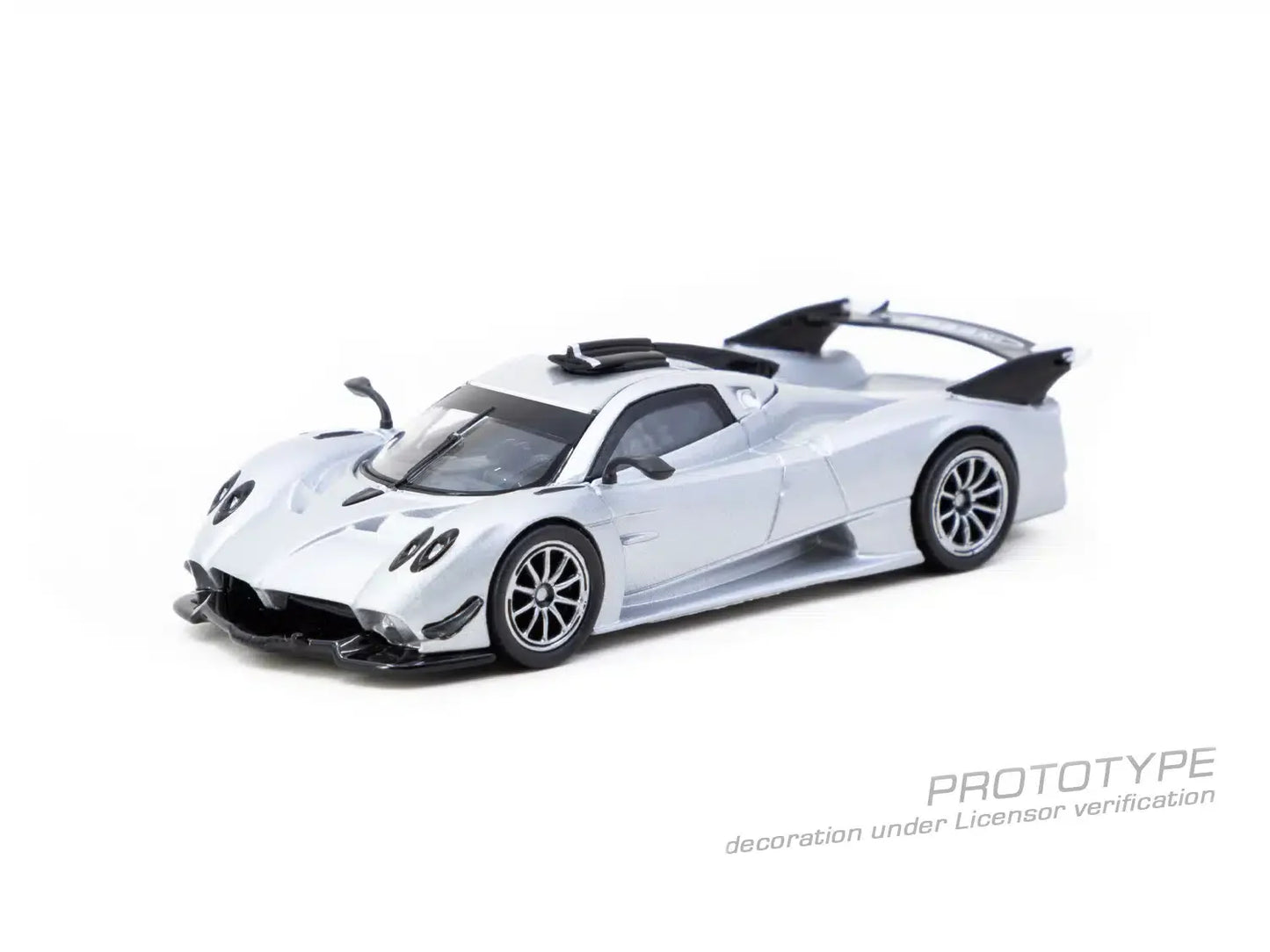 Tarmac Works - Pagani Huayra R Satin Silver - GLOBAL64 - Scale 1/64 T64G-TL035-SL