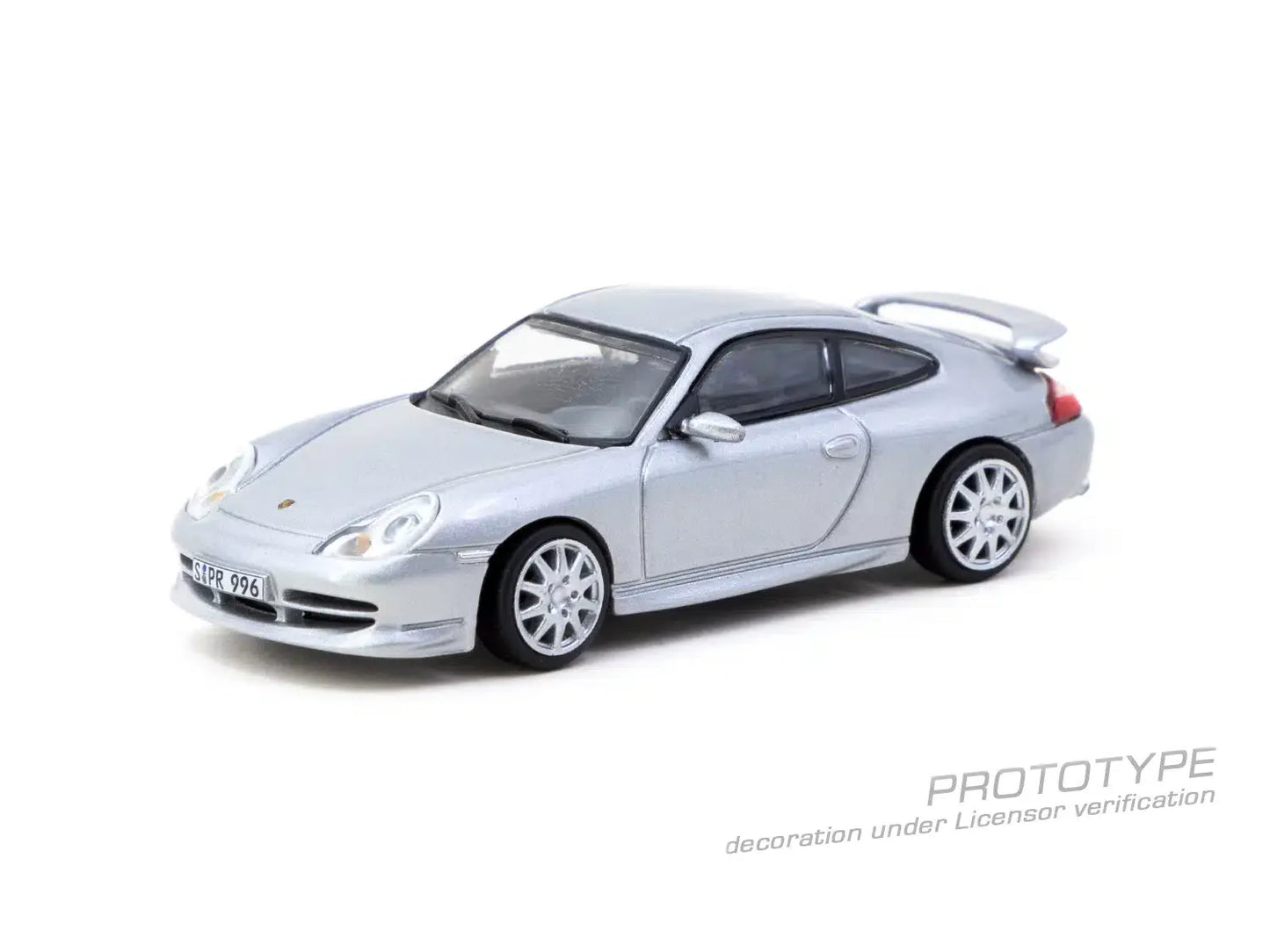 Tarmac Works - Porsche 911 GT3 (type 996) Silver - GLOBAL64 - Scala 1/64 T64G-069-SL
