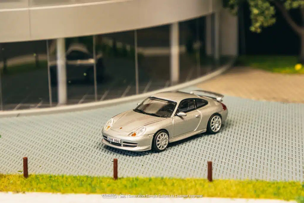 Tarmac Works - Porsche 911 GT3 (type 996) Silver - GLOBAL64 - Scala 1/64 T64G-069-SL