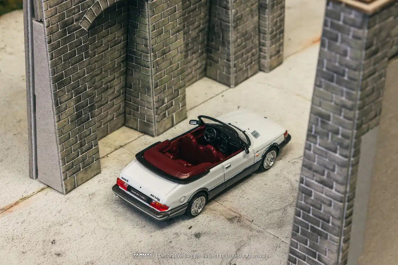 Tarmac Works - Saab 900 Turbo Convertible White - GLOBAL64 - Scale 1/64 T64G-067-WH