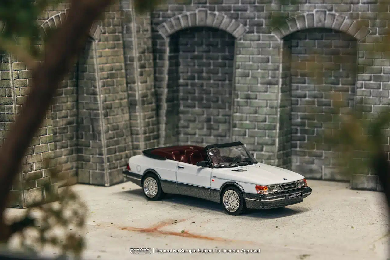 Tarmac Works - Saab 900 Turbo Convertible White - GLOBAL64 - Scale 1/64 T64G-067-WH