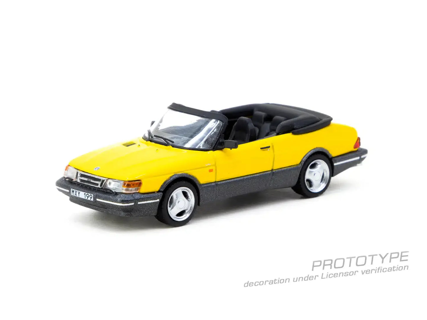 Tarmac Works - Saab 900 Turbo Convertible Yellow - GLOBAL64 - Scale 1/64 T64G-067-YE