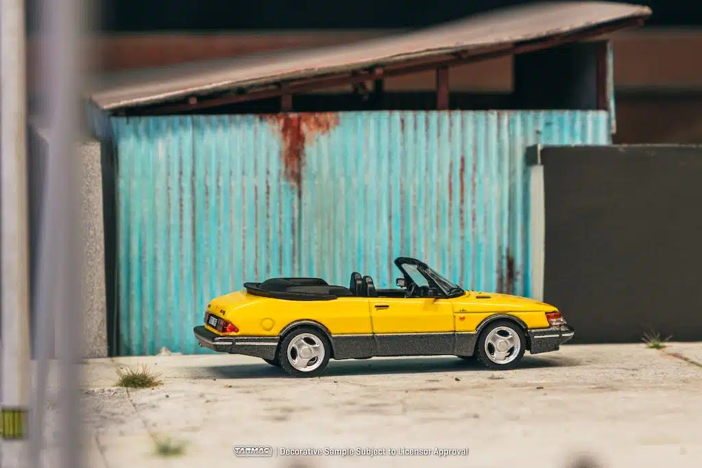 Tarmac Works - Saab 900 Turbo Convertible Yellow - GLOBAL64 - Scale 1/64 T64G-067-YE