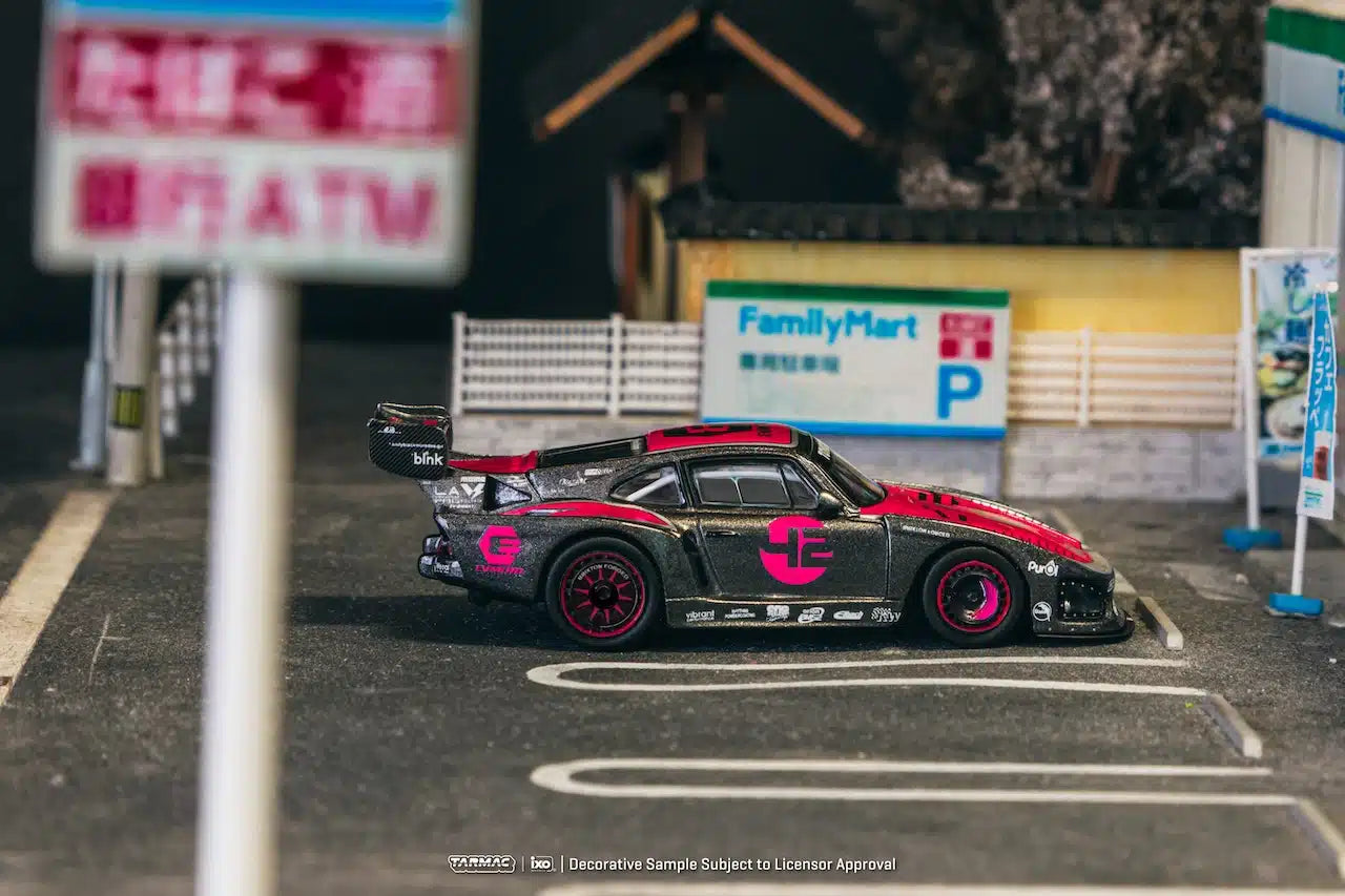 Tarmac Works - Bisimoto Porsche 935 K3V Model Car + Trading Cards Combo Set - HOBBY64 - Scala 1/64 T64-079-K3V