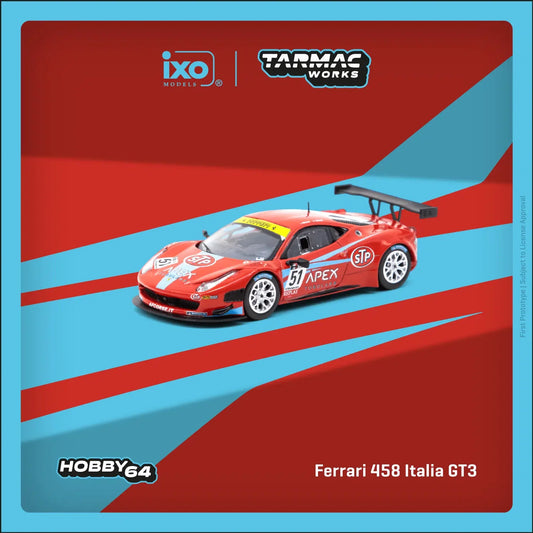 Tarmac Works - Ferrari 458 Italia GT3 FIA GT3 Europe 2011 - HOBBY64 - Scale 1/64 T64-073-11FGE51